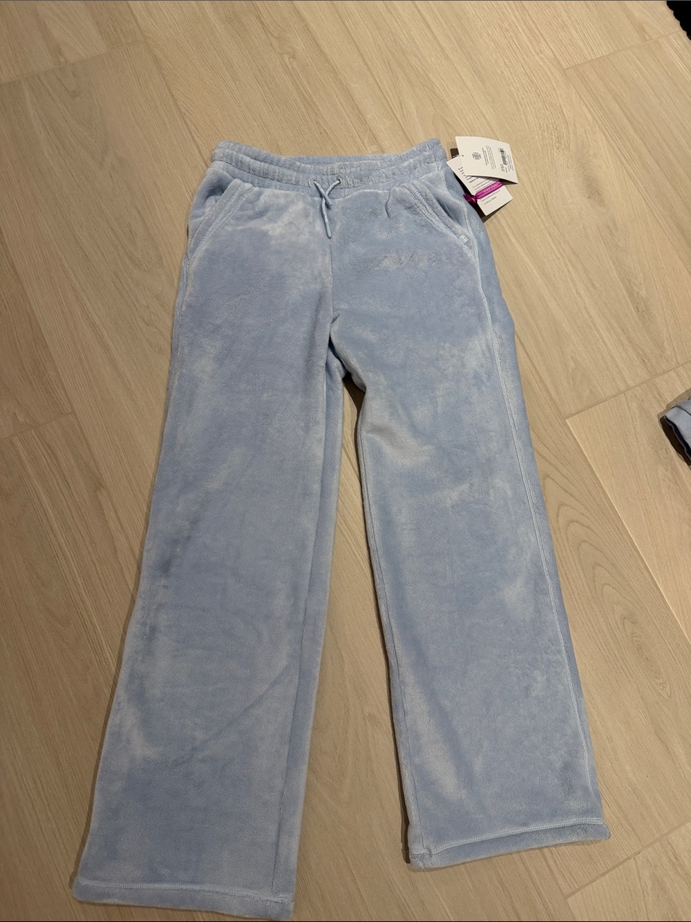 Athleta Kids Plush Wide-Leg Joggers - Light Blue